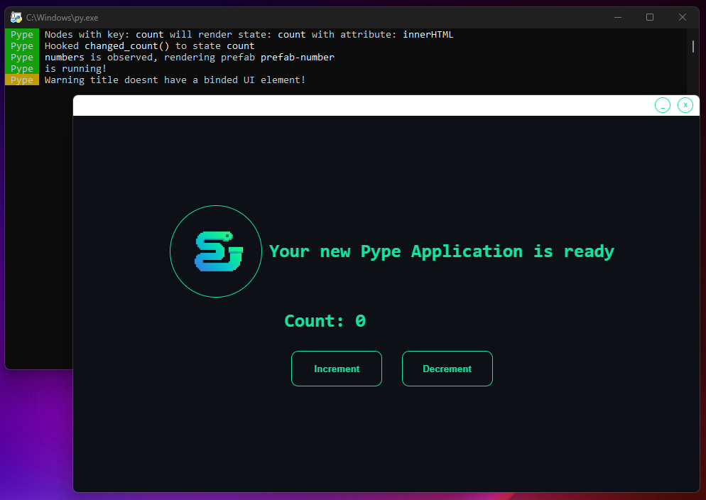 The application