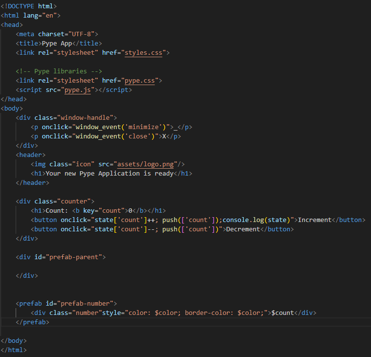 The frontend
