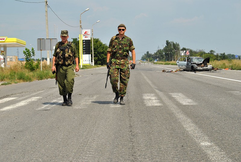 Фото блокпоста военных