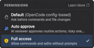 Per-session permission modes in Varro