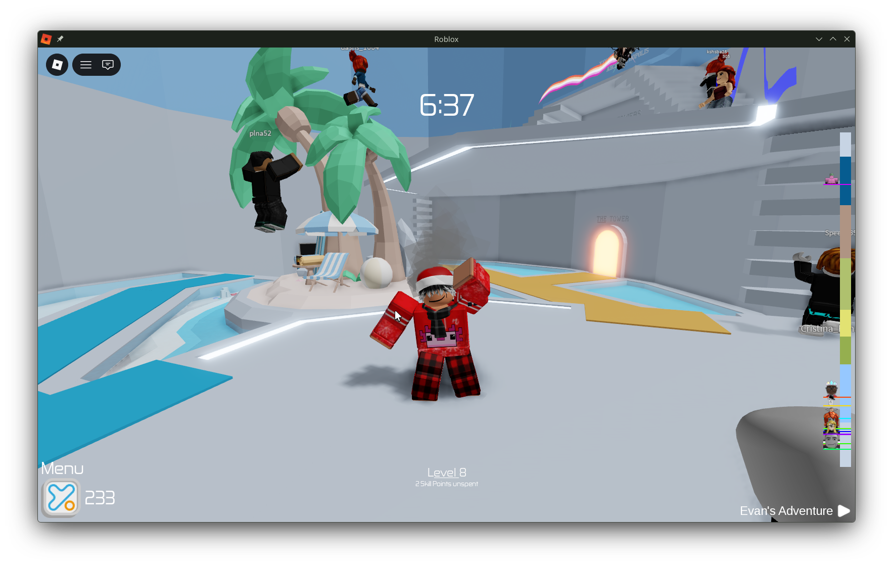 Roblox gameplay in Mocktail