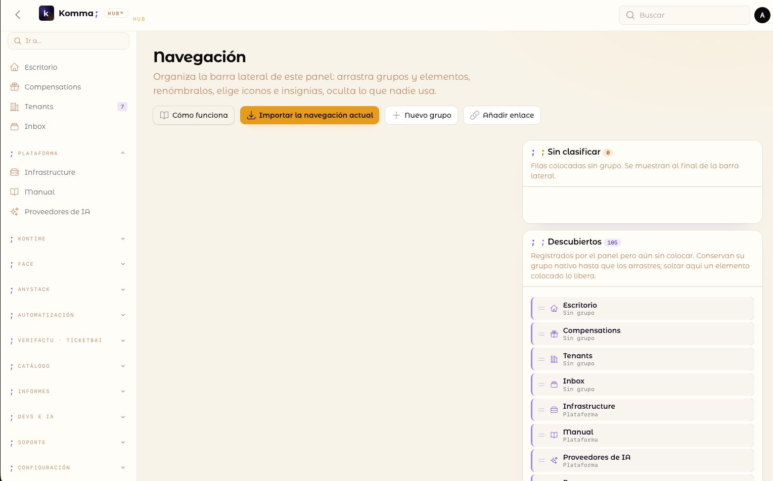 Sidebar — markers, icons, SVG and image symbols, badges and the active state