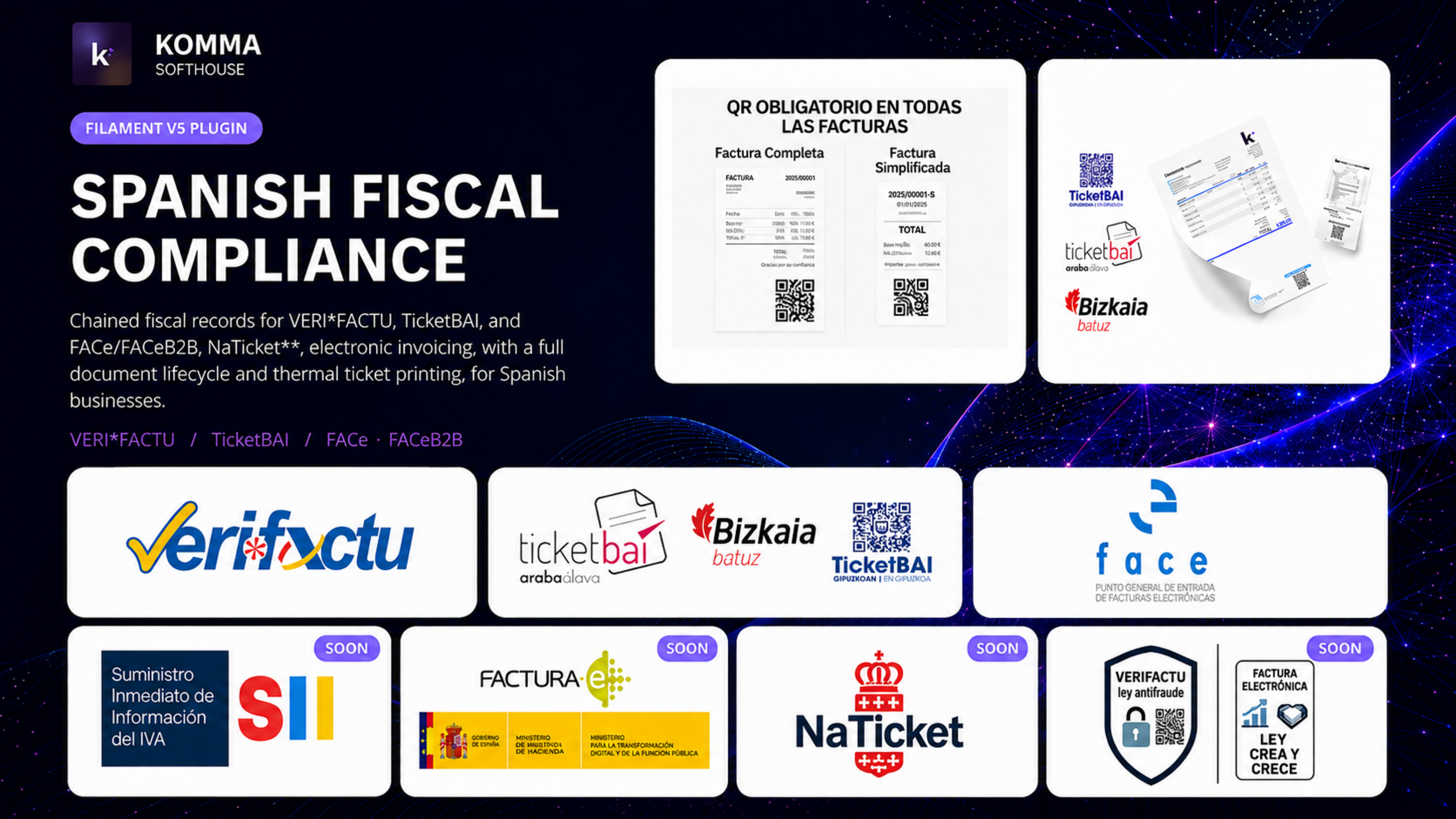 Filament Spanish fiscal compliance for Filament v5