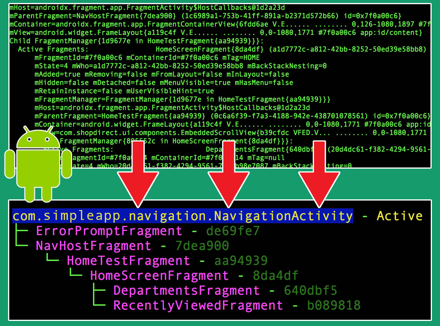 Image showing difference between adb and easy-dumpsys