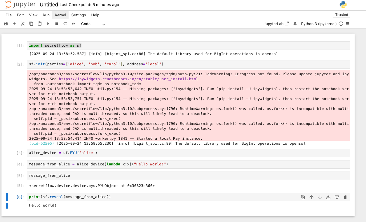 隐语Secretflow—源码编译安装体验