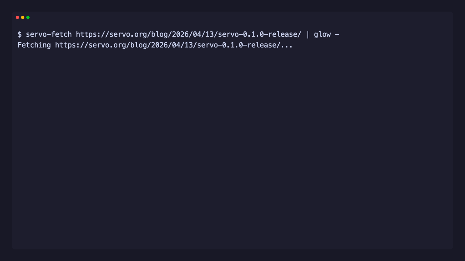 servo-fetch demo