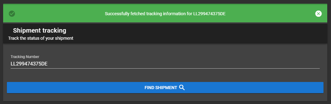 GitHub - konstantinsteinmiller/shipment-tracking: Shipment tracking via ...