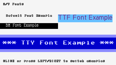 Example: Fonts