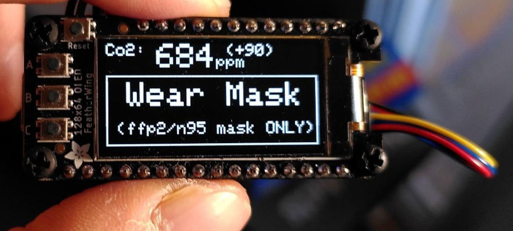 Wear mask display