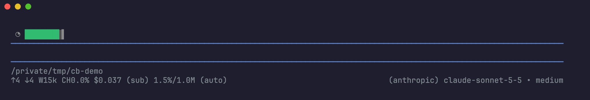pi: battery above the editor