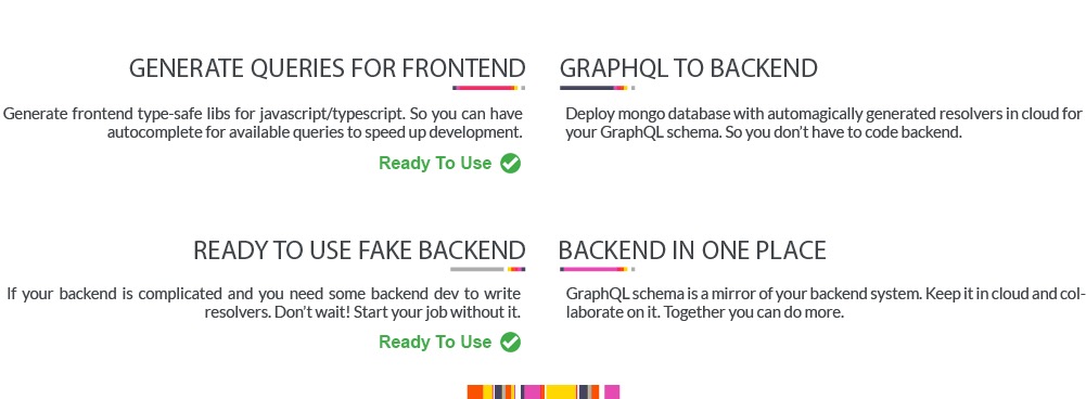 GraphQLEditor Roadmap Features: Generate Queries For Frontend, GraphQL To Backend, Ready To Use Fake Backend, Backend In One place