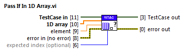 pass if in 1D array