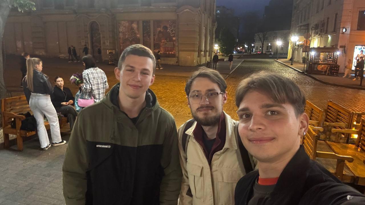 An evening personal meeting with the guys