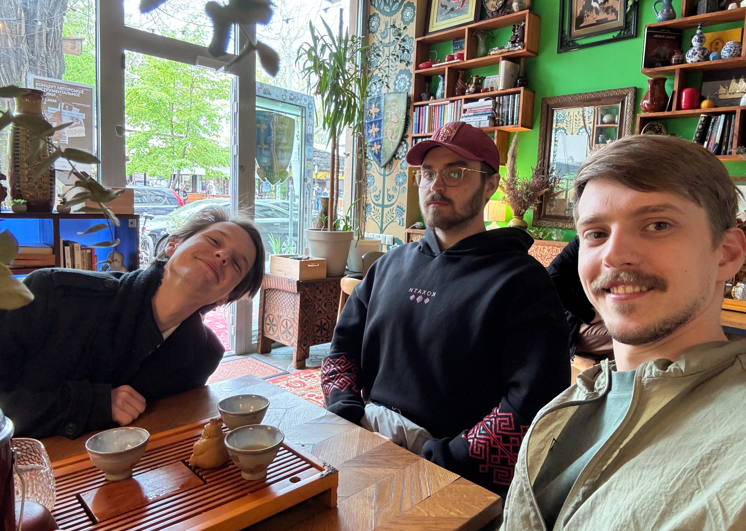 The guys bonding ahead of the mountain trip