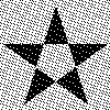 Shape drawn with quantizing and Interleaved Gradient Noise dithering