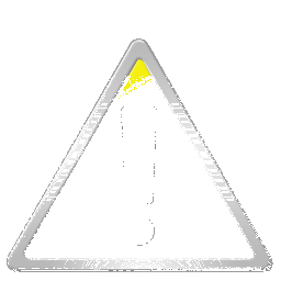 Warning icon as a high color GIF image