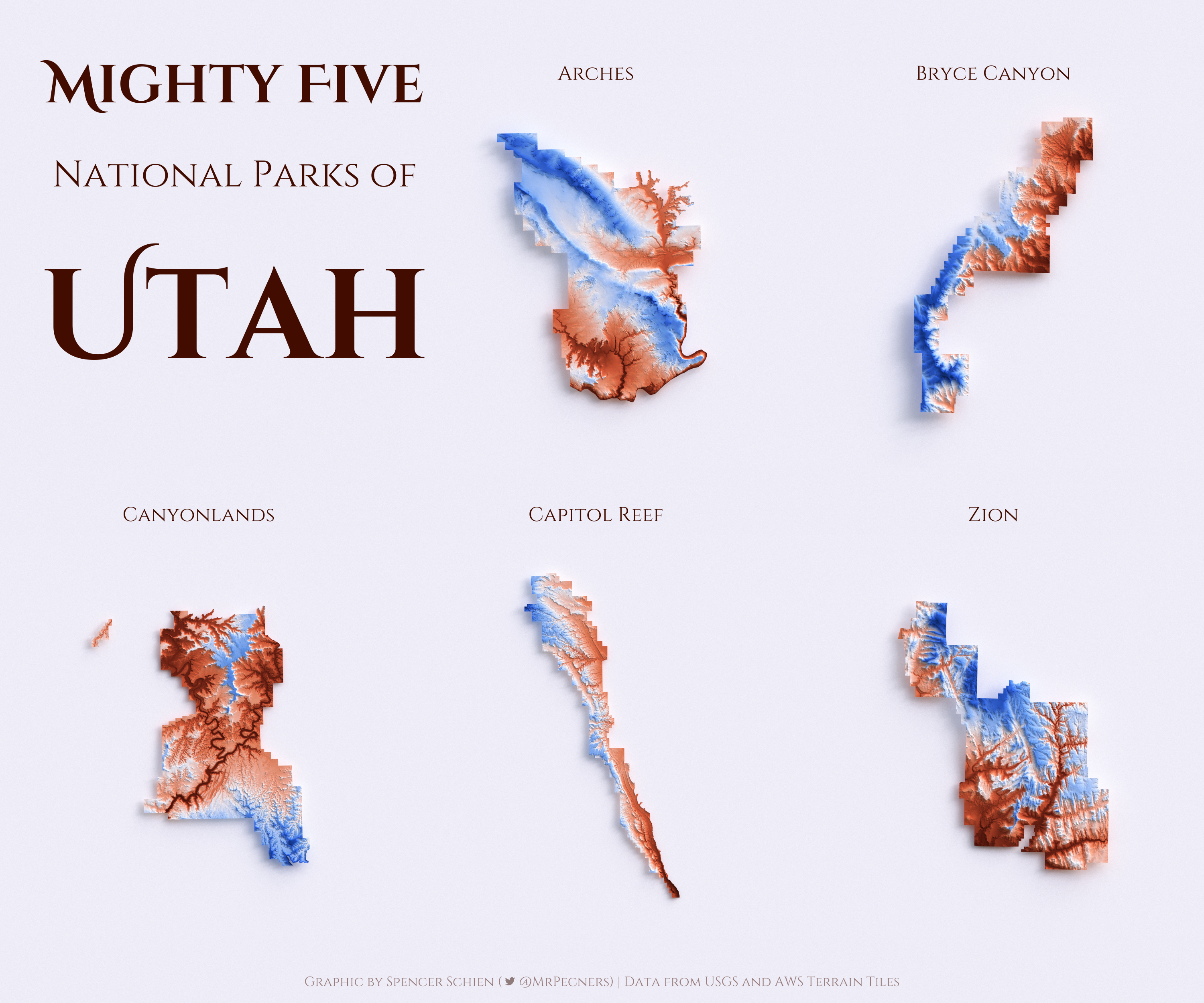 Mighty Five National Parks of Utah
