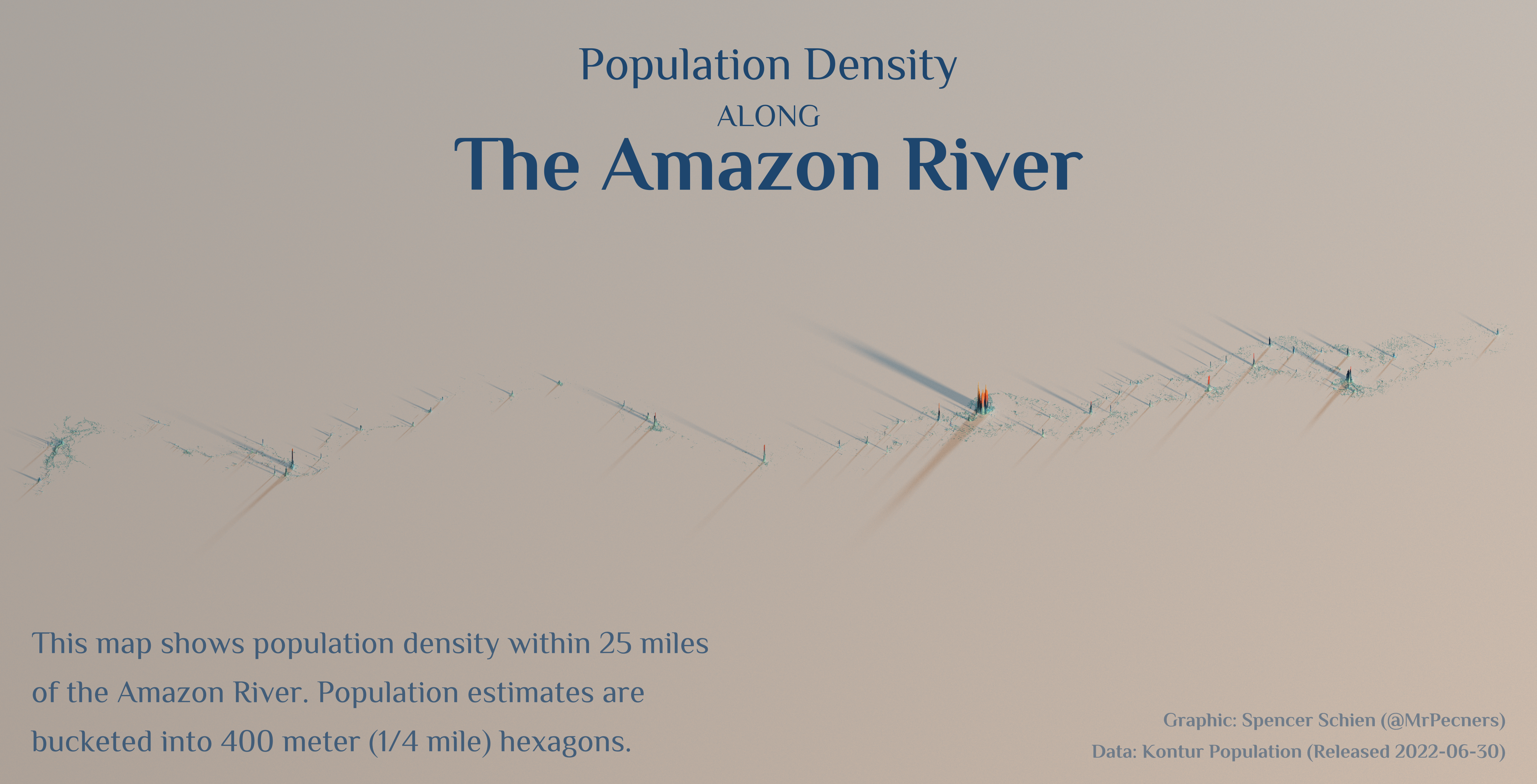 Amazon River Population Density