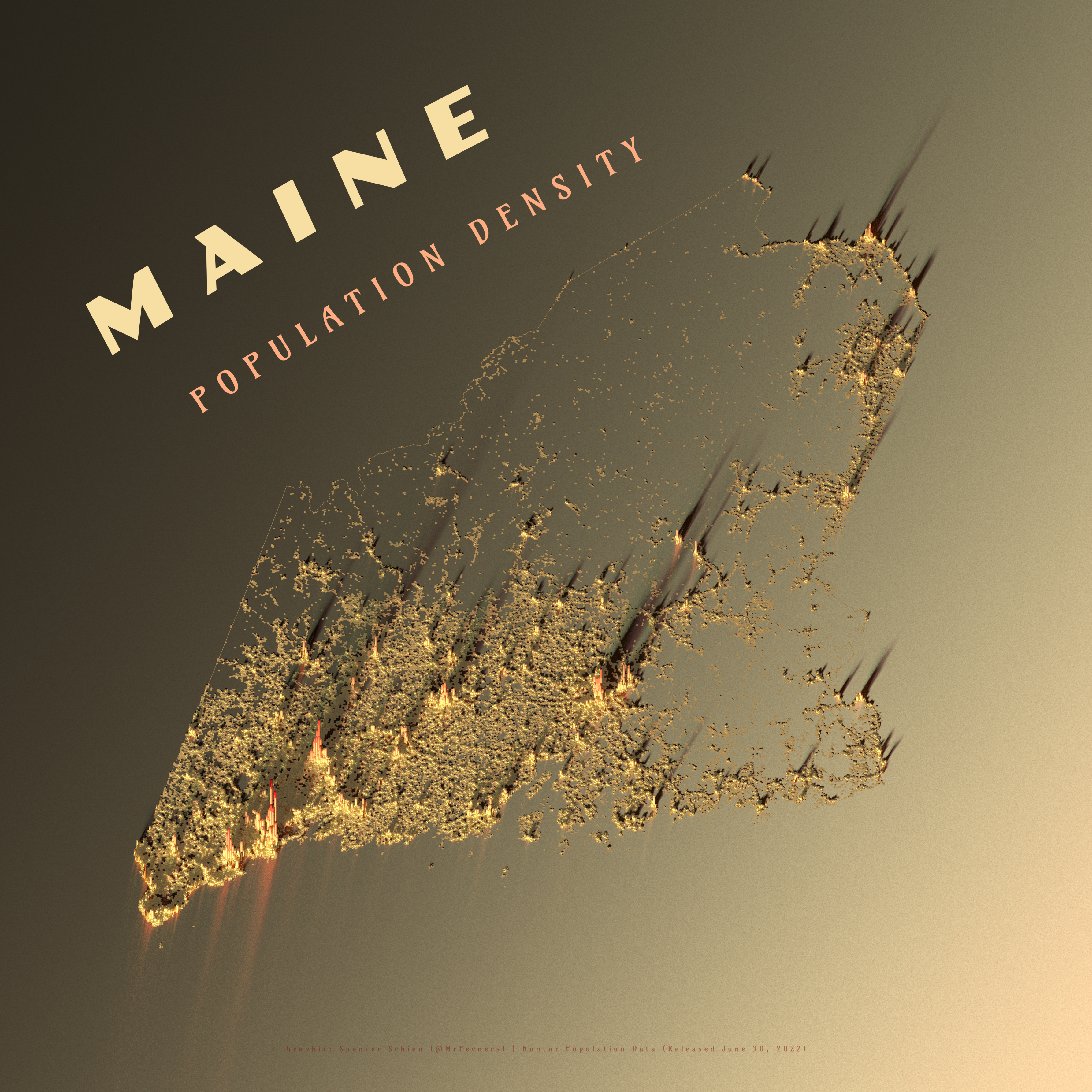Maine Population Density