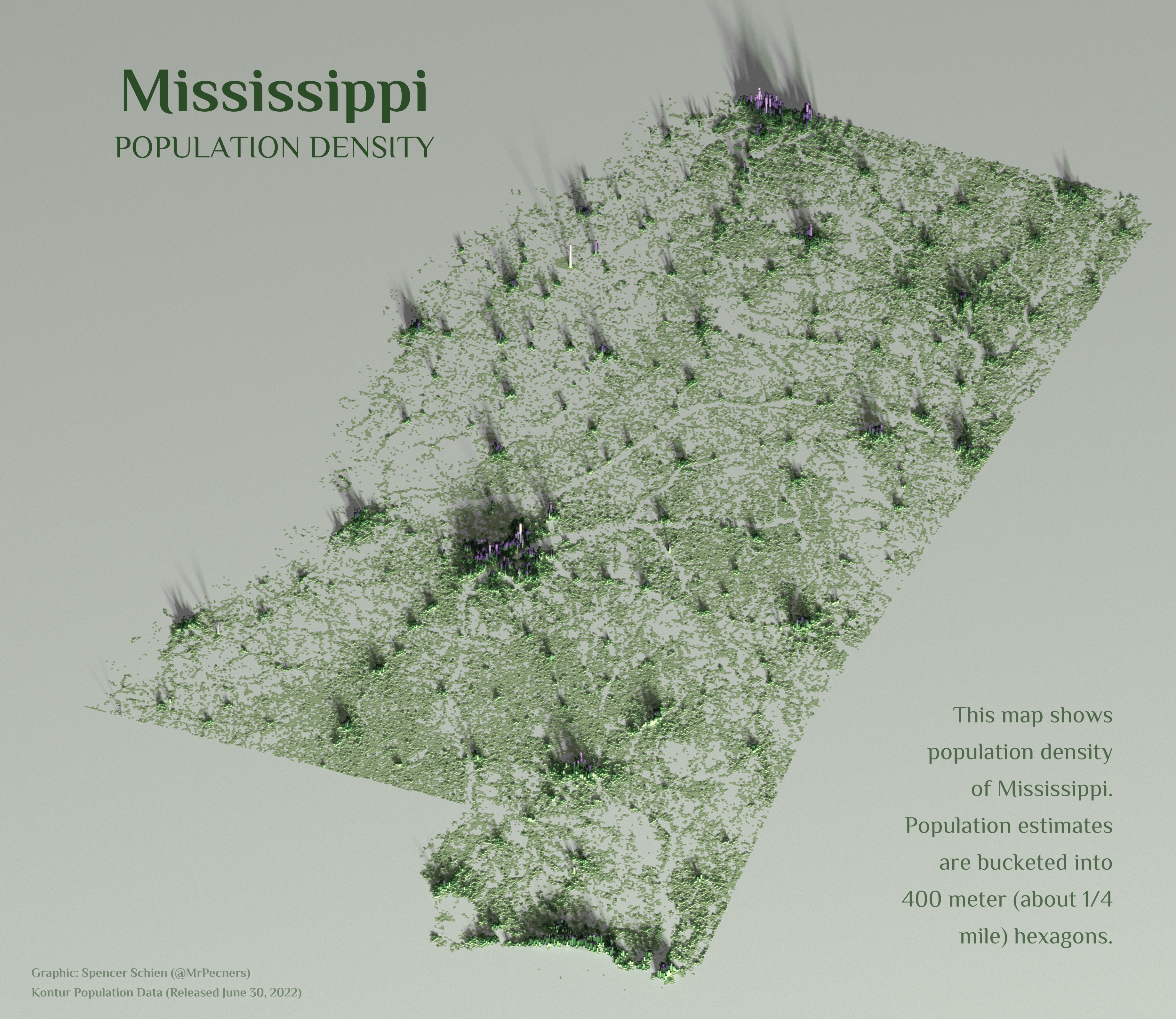 Mississippi Population Density