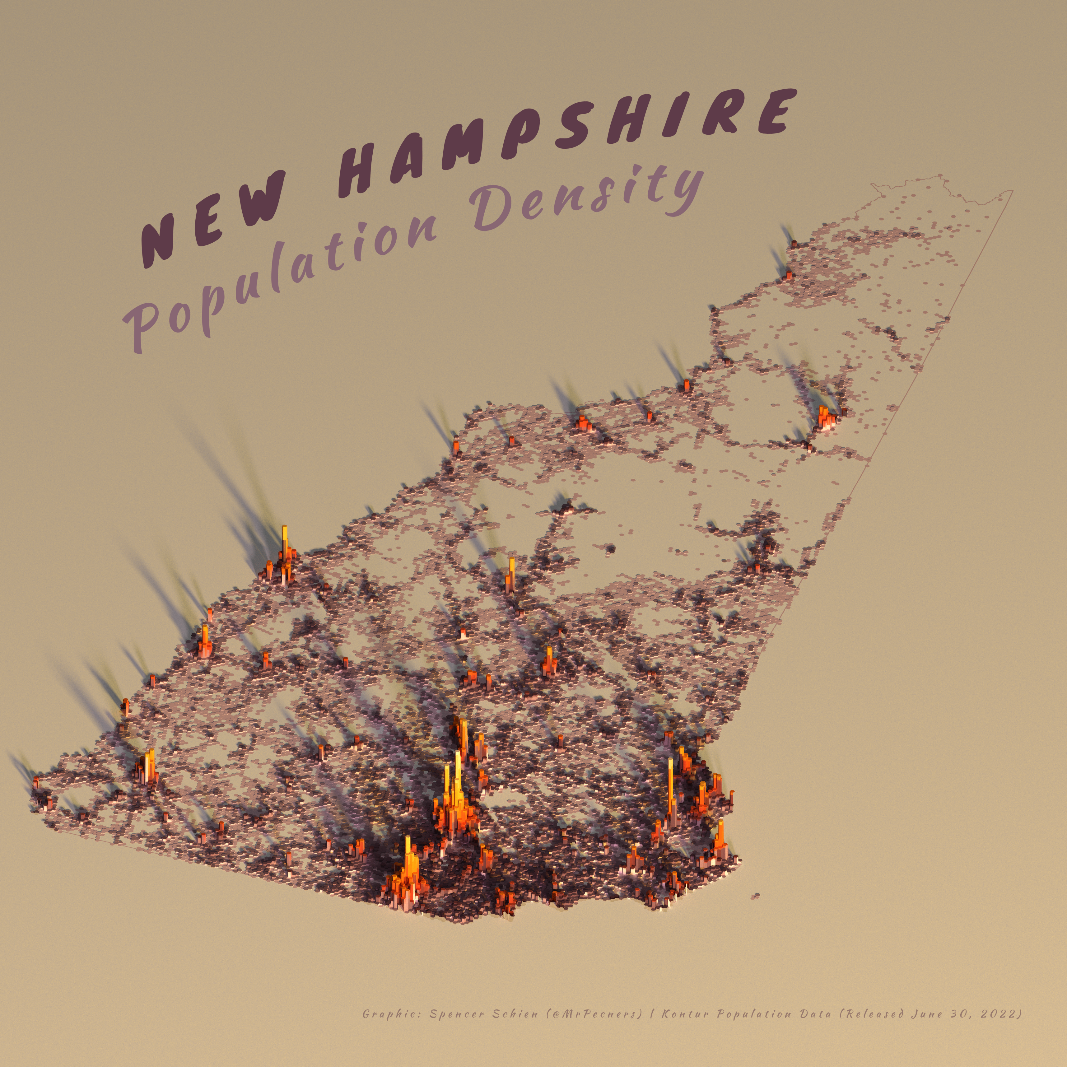 New Hampshire Population Density