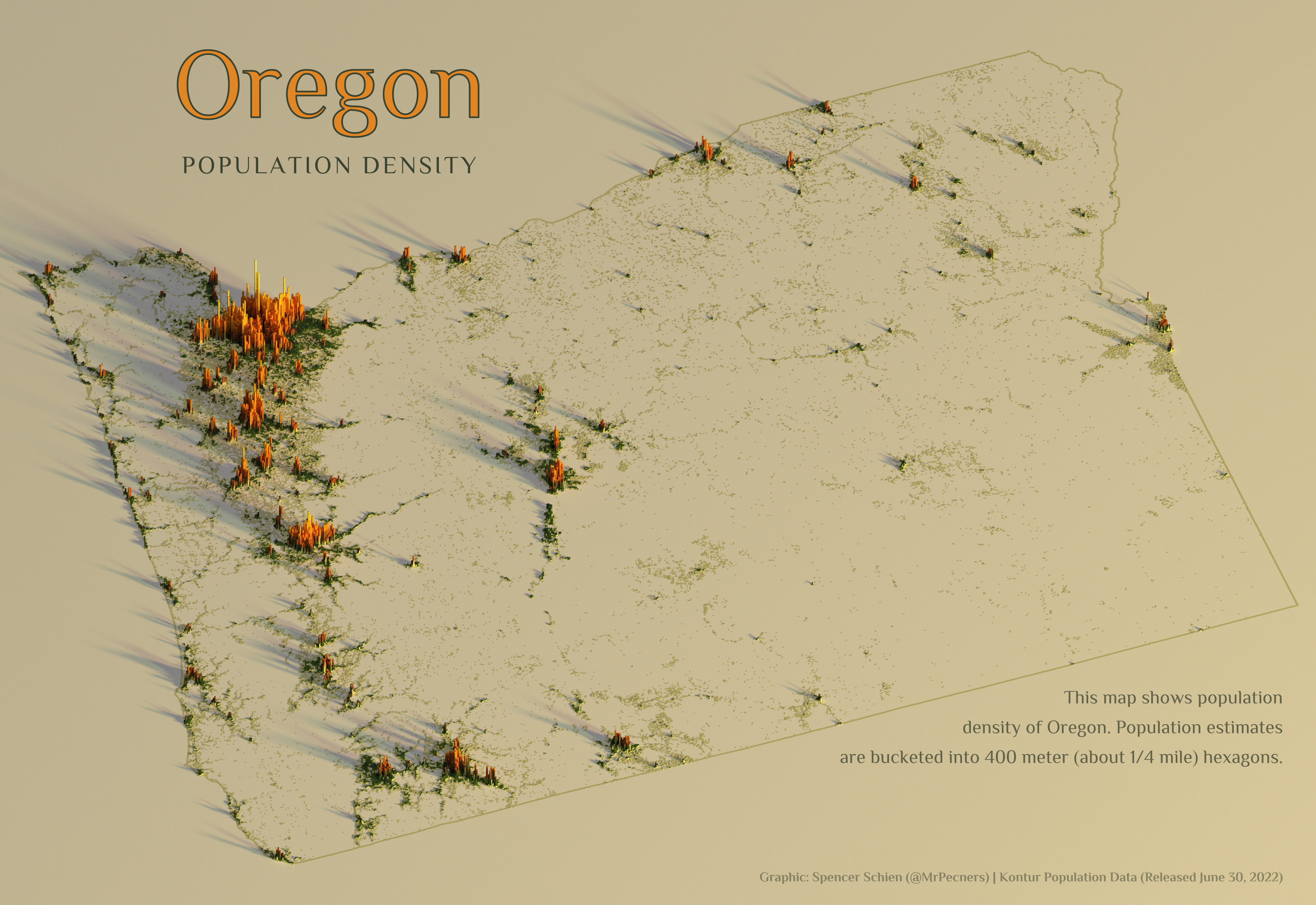Oregon Population Density
