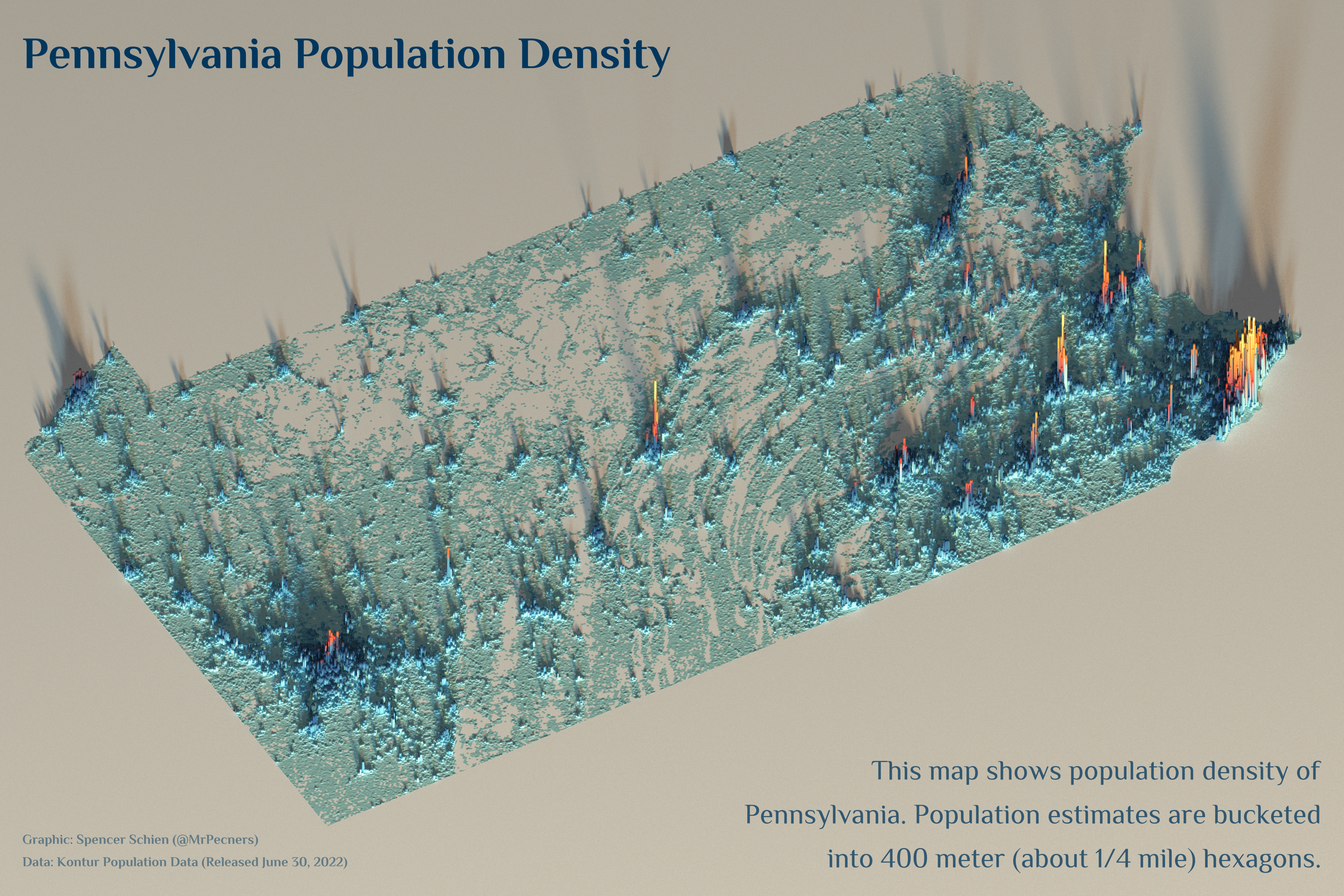 Pennsylvania Population Density