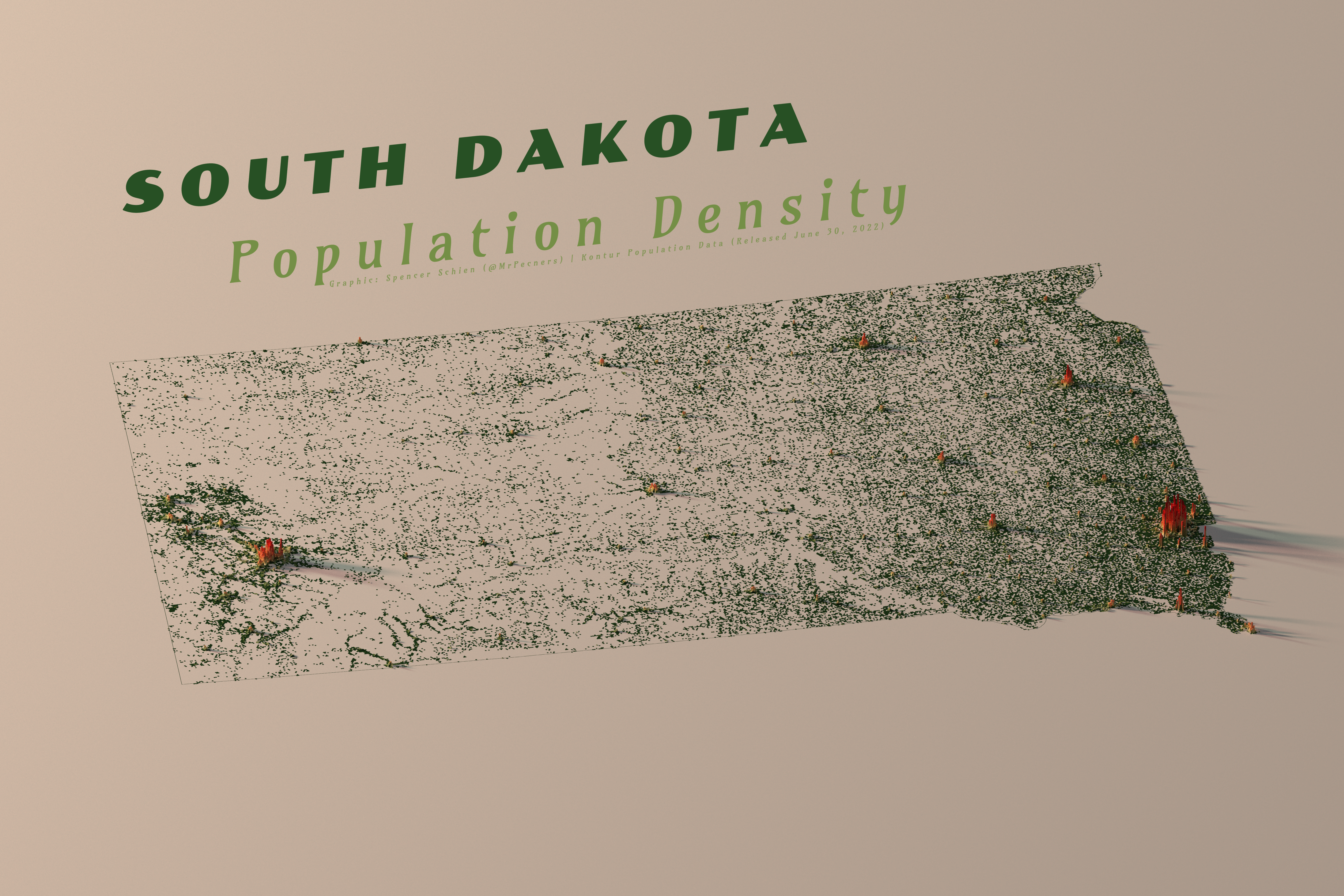 South Dakota Population Density