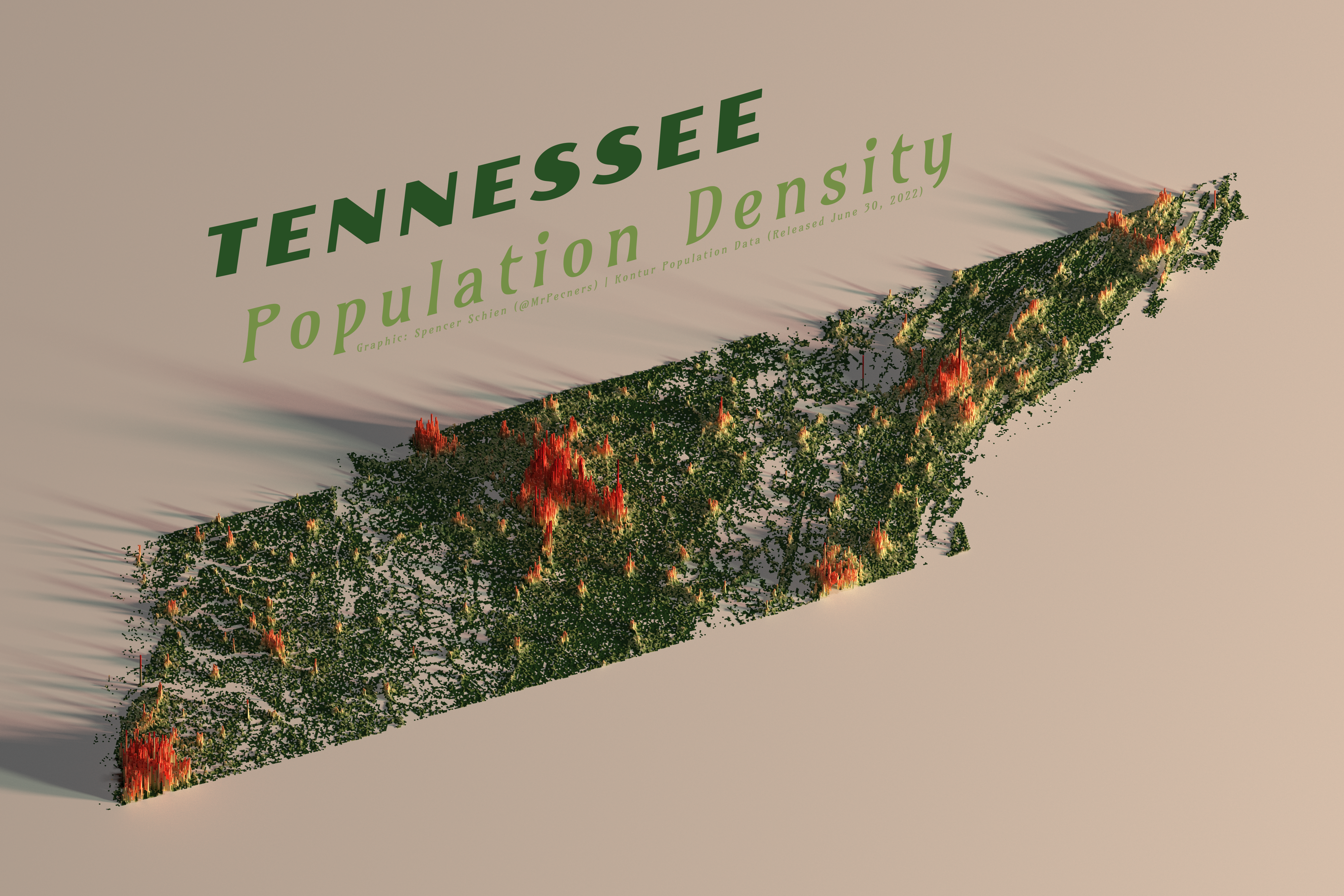 Tennessee Population Density