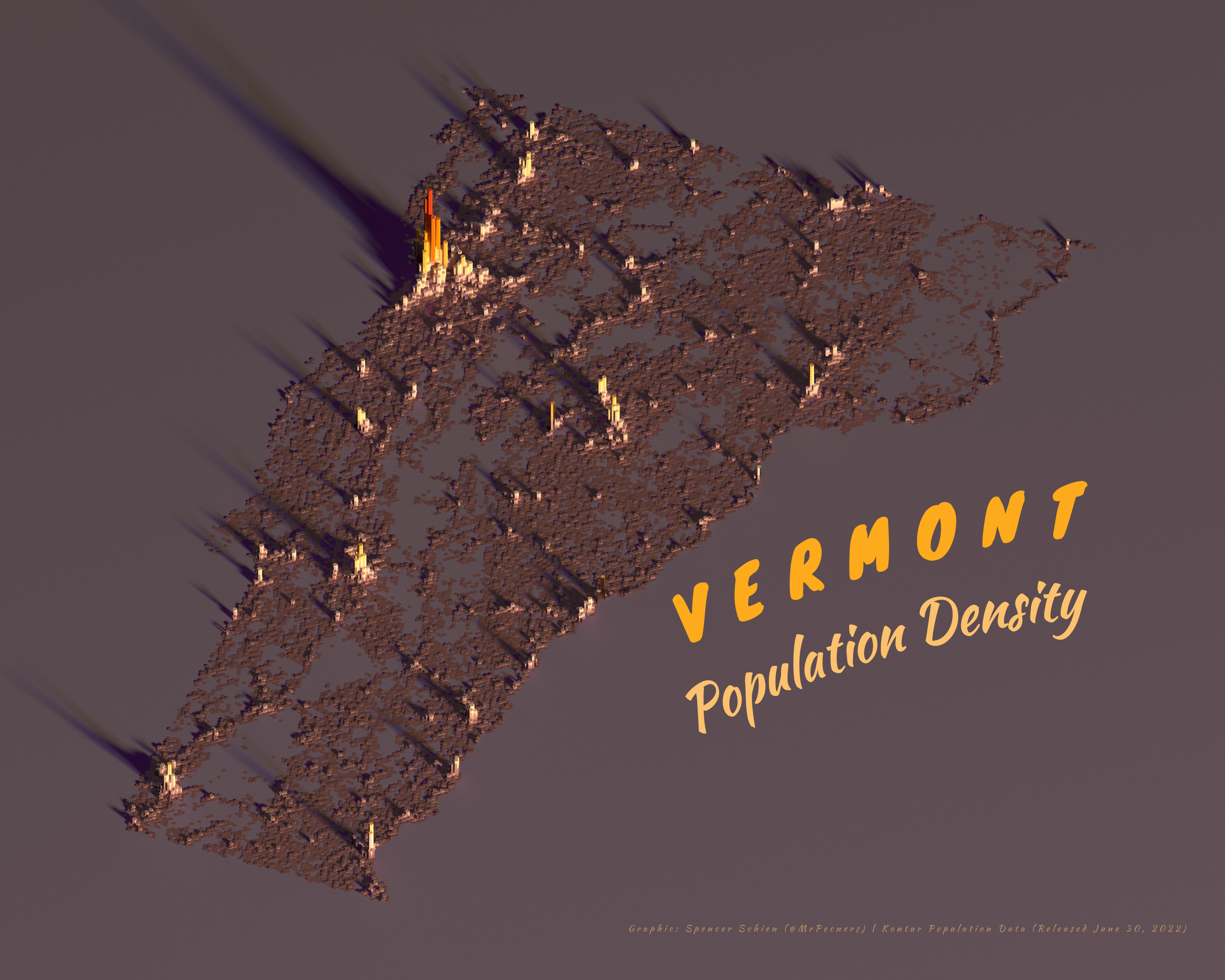 Vermont Population Density