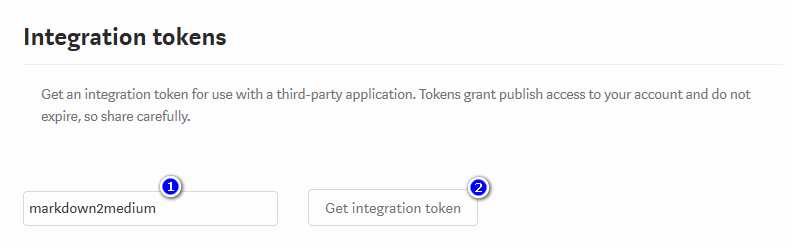 Get integration token