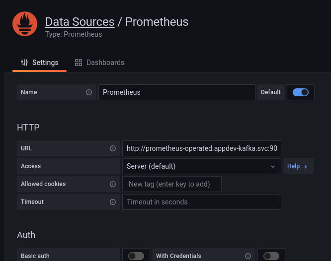 datasources prometheus