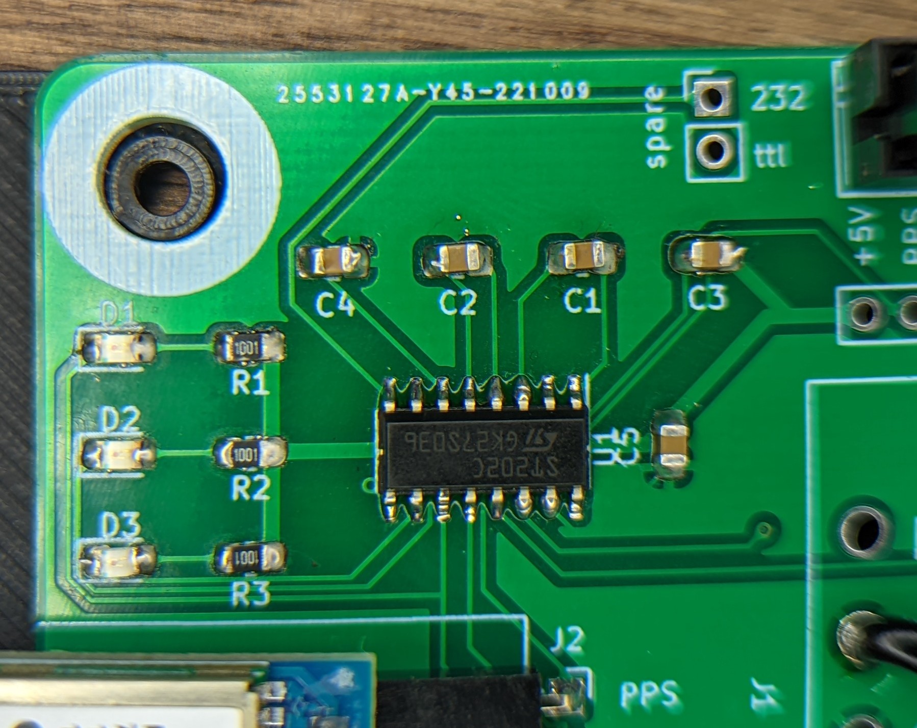 Super close up of the chip installed properly. In this picture, pin1 is top right.