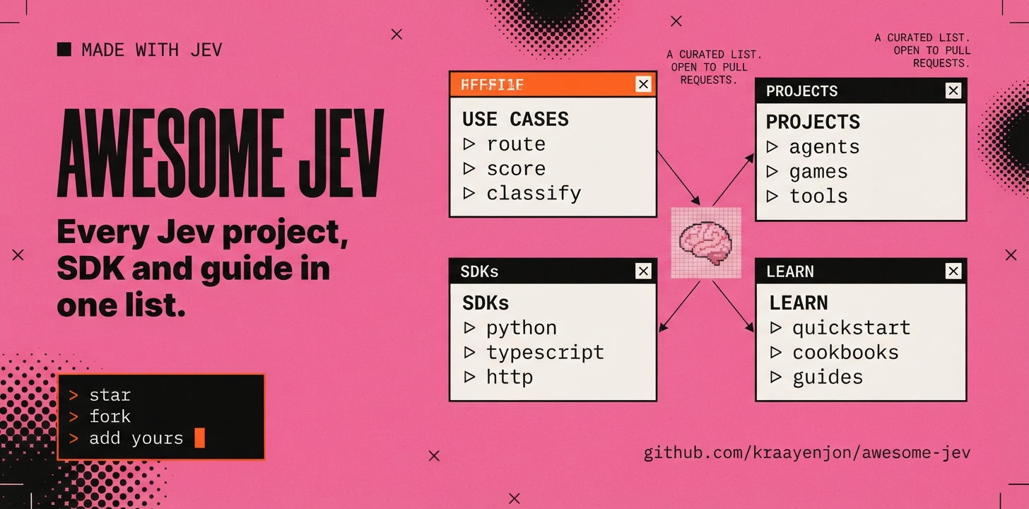 Awesome Jev — typed decisions for software