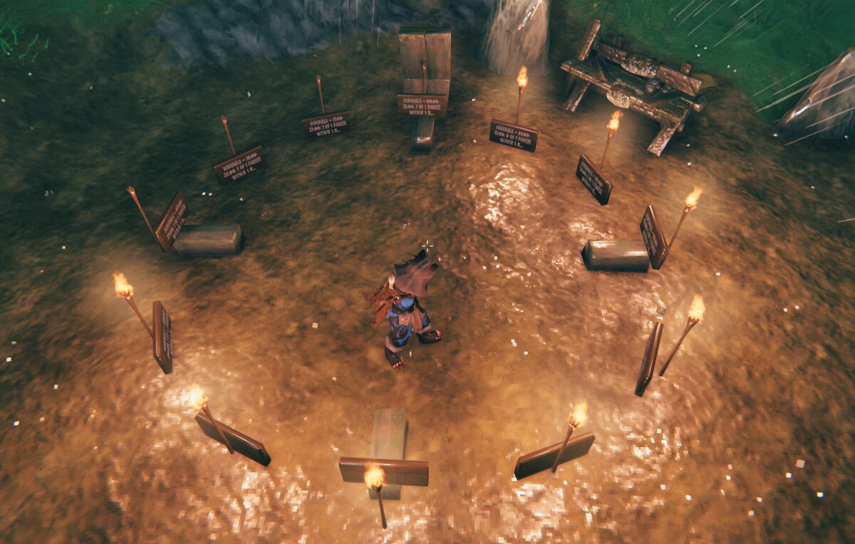 A clock of 12 torches: the lit arc shows the hour