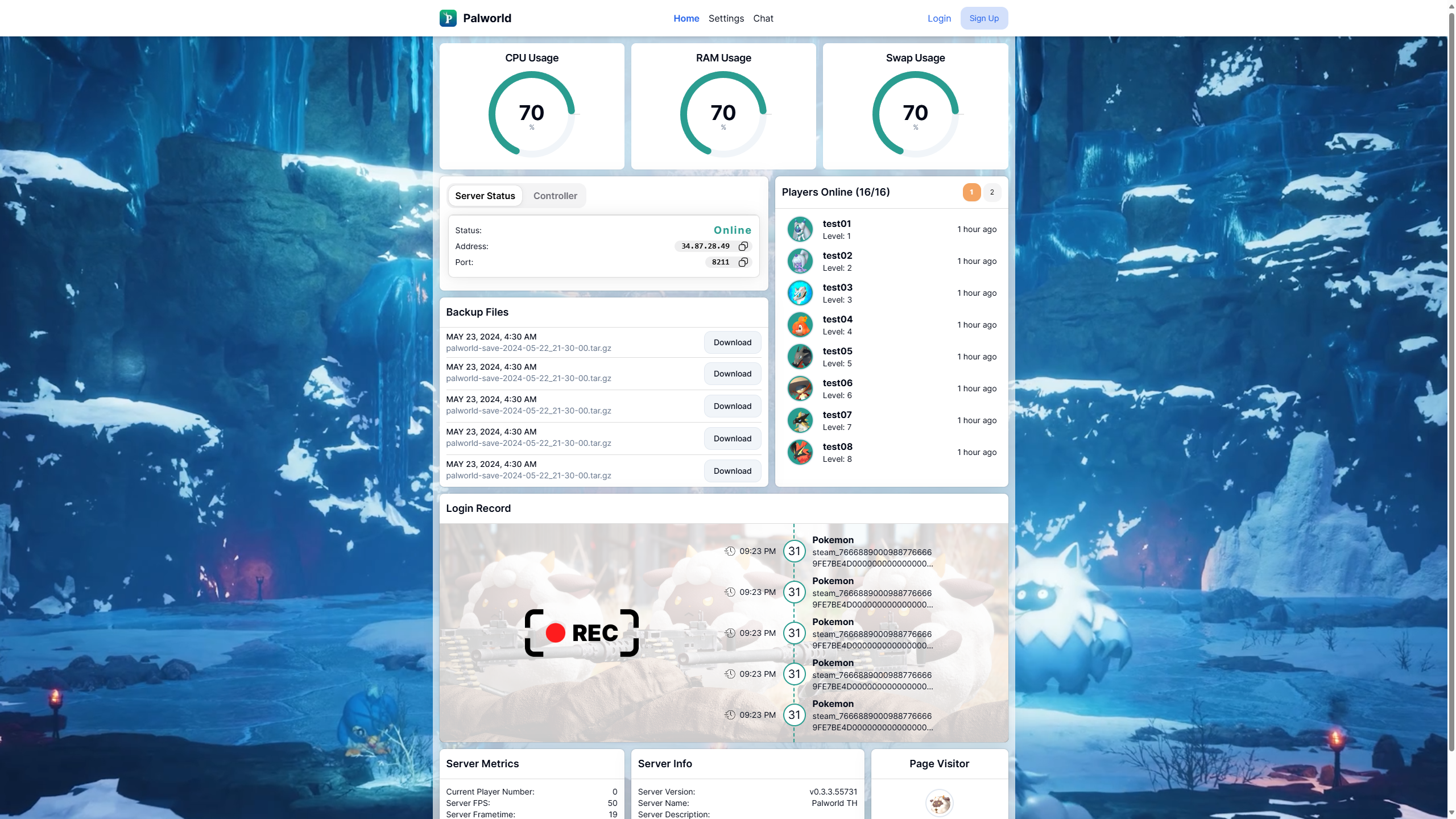 PalworldDashboard