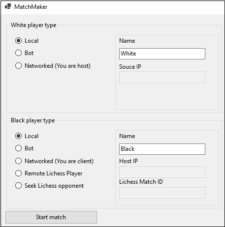 Setup of hotseat playmode