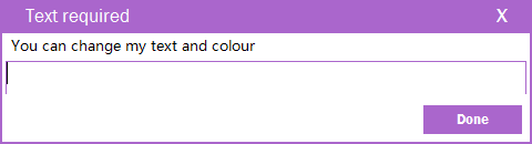 purple input box