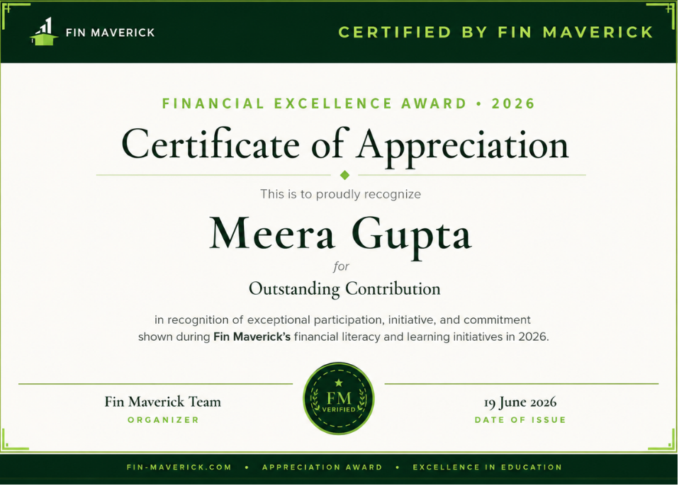 Certificate of Appreciation