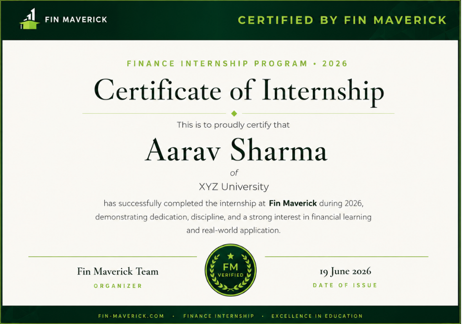Certificate of Internship