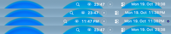 End time in 24 hour, then 12 hour, then 24 hour again