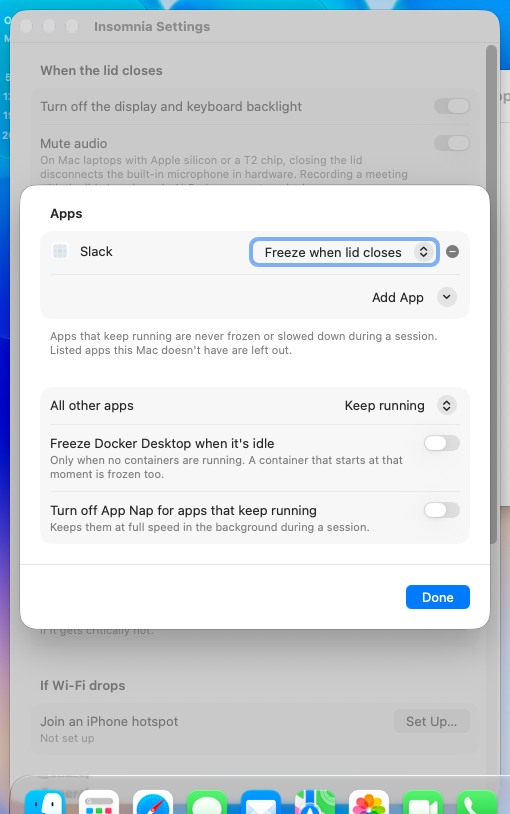 Before: Choose… with Terminal.app adds nothing