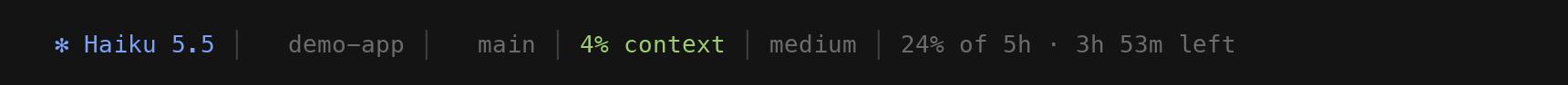 The status line