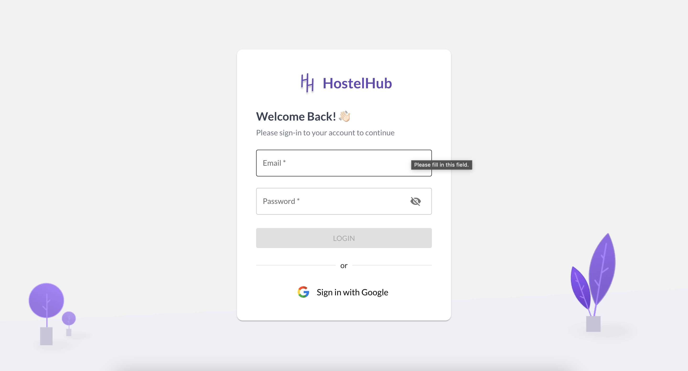 Login Page