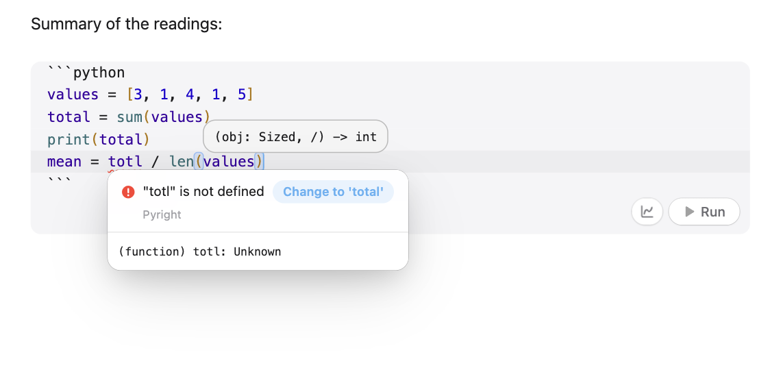Suggestions as you type, then a misspelt name fixed from its problem card