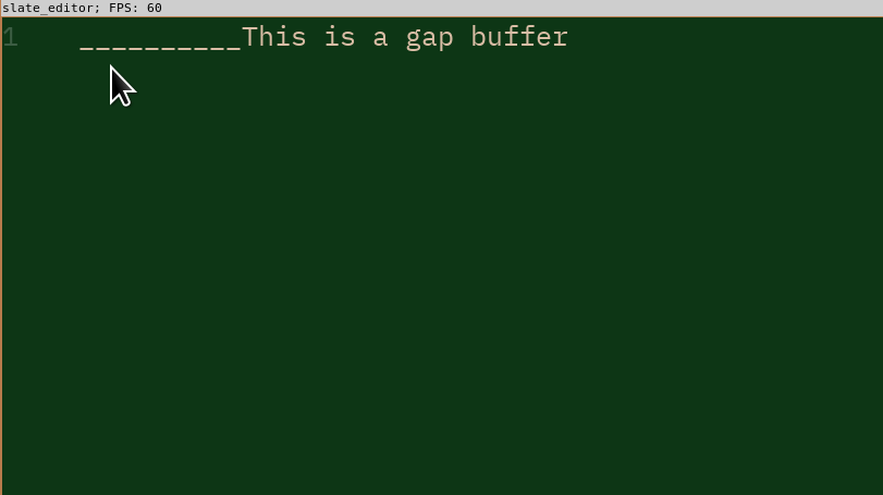 Gap Buffer Demo