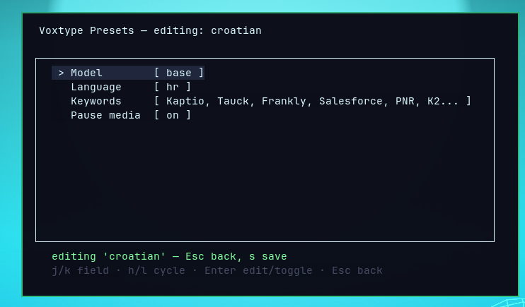 Voxtype Switcher editor
