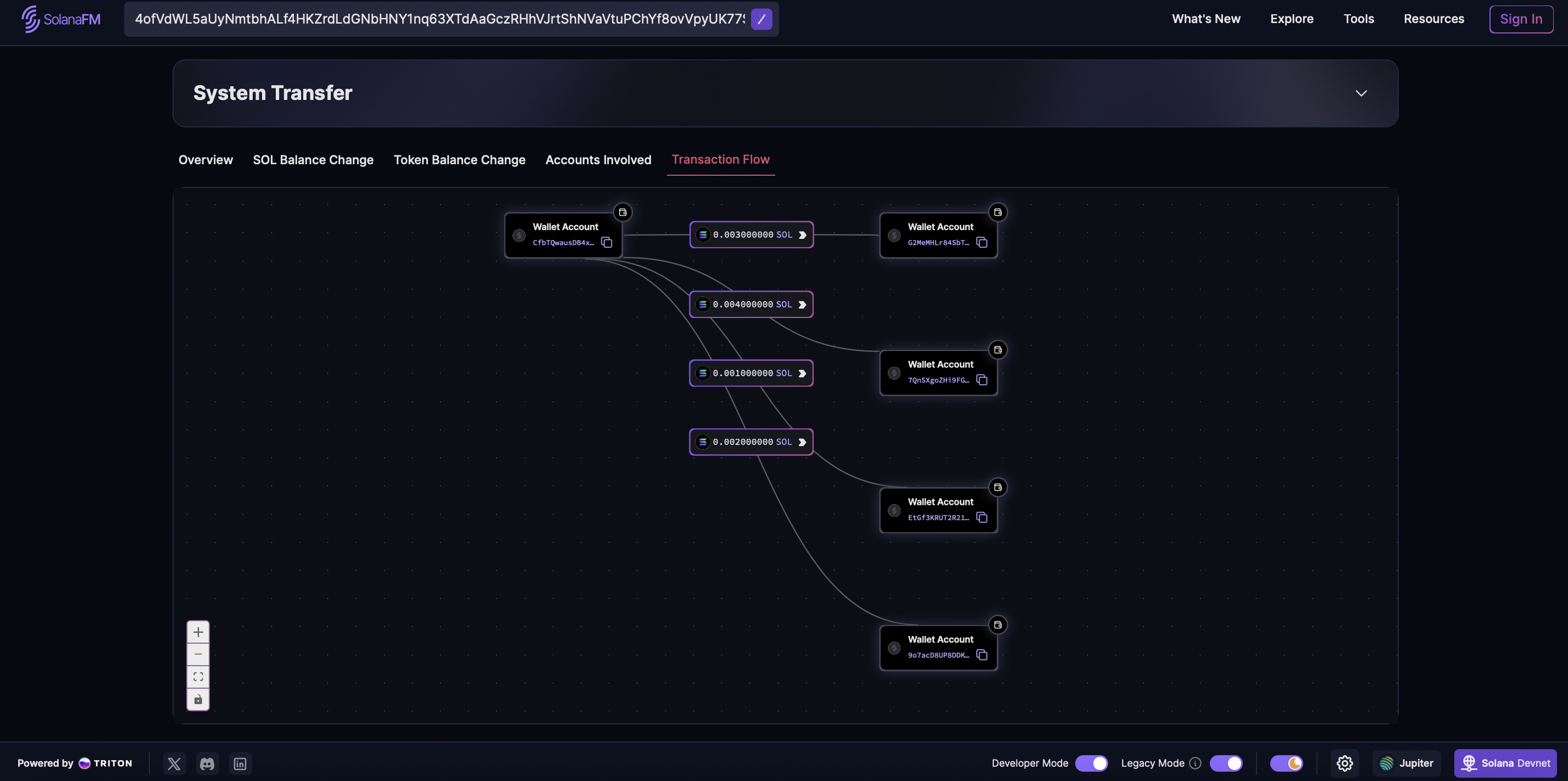 Solana FM Transaction Flow