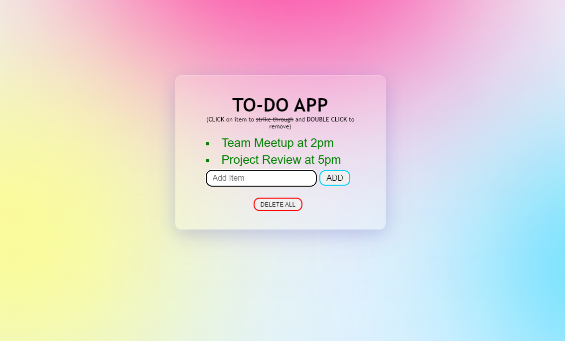 To-Do App Screenshot