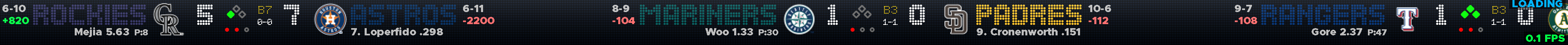 MLB-TCKR live ticker